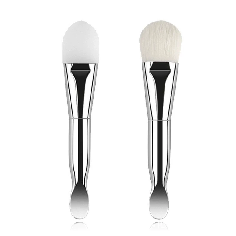 2 pezzi maschera gelatina di bellezza doubleended setole morbide in silicone lavaggio viso fibra detergente viso spazzola detergente viso salone di viaggio