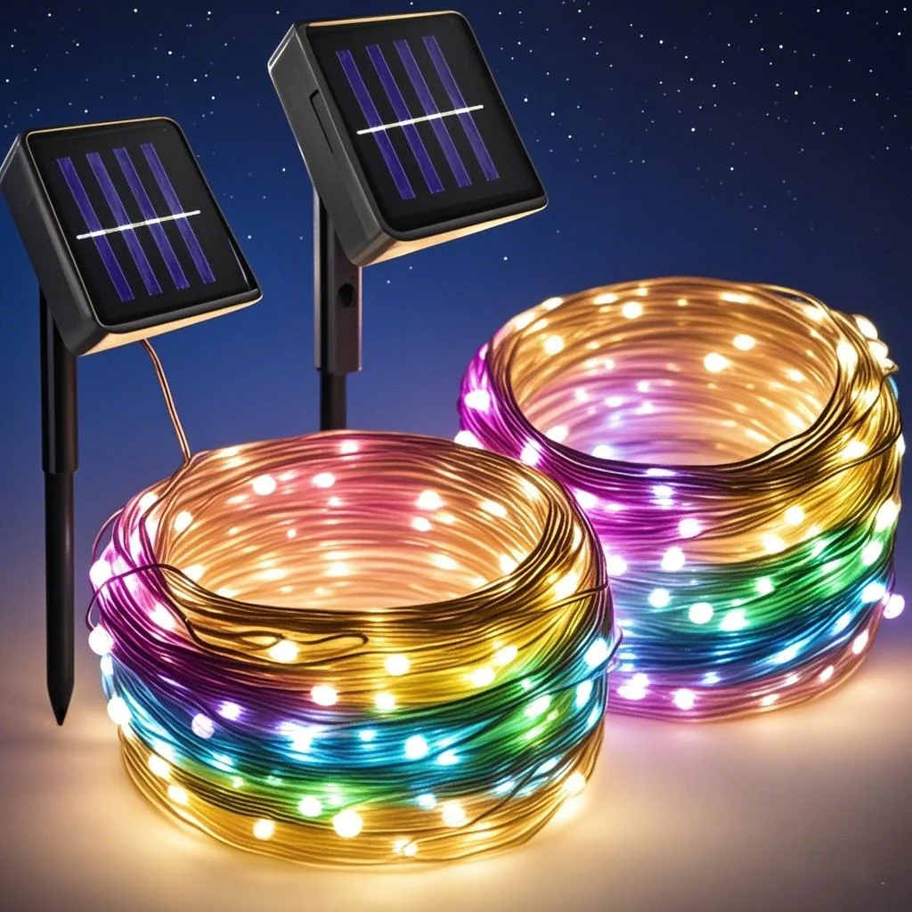 

Solar String Lights Outdoor LED Fairy String Lights 8 Modes Waterproof Xmas Lights for Garden Patio Wedding Tree Decorations