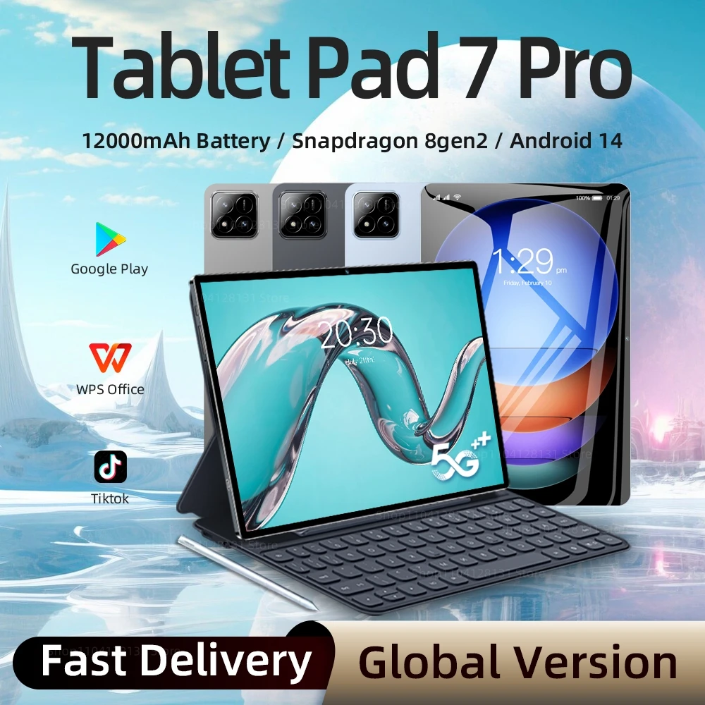 �y�Z�[�����z�I���W�i��Pad 7 PRO �O���[�o���� 11�C���`�^�u���b�g Android 14 22GB 2TB 12000mAh 5G �f���A��WiFi �ʘb�@�\�t�� Google Play�Ή� �|�[�^�u���^�u���b�gPC