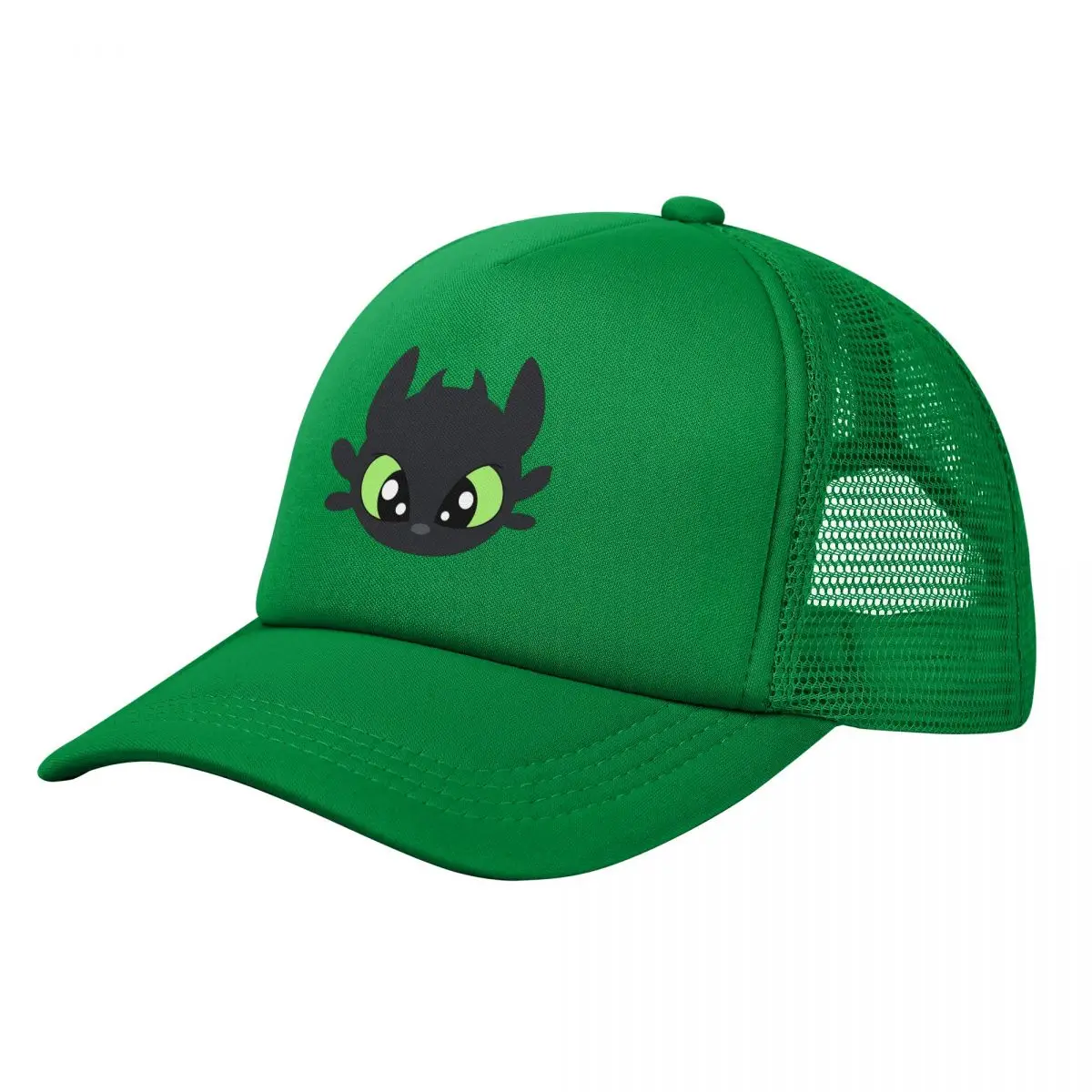 

Бейсбольные кепки с сеткой Toothless Night Fury HTTYD для мужчин и женщин, модная шляпа дальнобойщика, регулируемая полиэстеровая шляпа для папы, летняя кепка дальнобойщика
