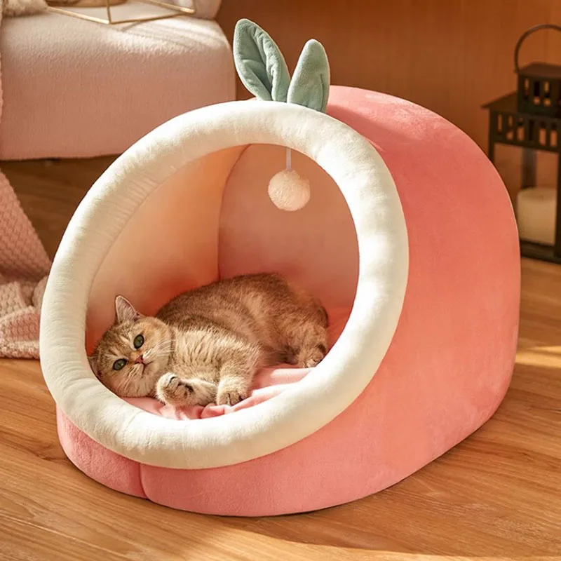 

Indoor Warm Dog House Soft Pet Tent Cave Bed Sleep Kennel Removable Cushion Puppy Comfortable Bed Caseta Perro Accessories