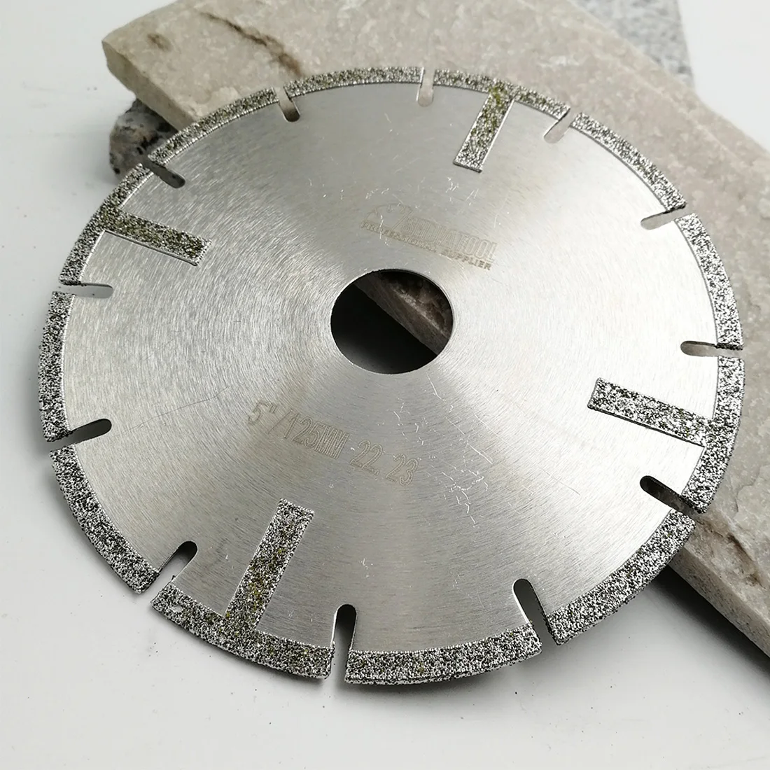 SHDIATOOL 1Pc Dia125mm Electroplated Diamond Cutting Disc Granite Marble Saw Blade Both Side 5Inch Reinforced Diamond Cutter