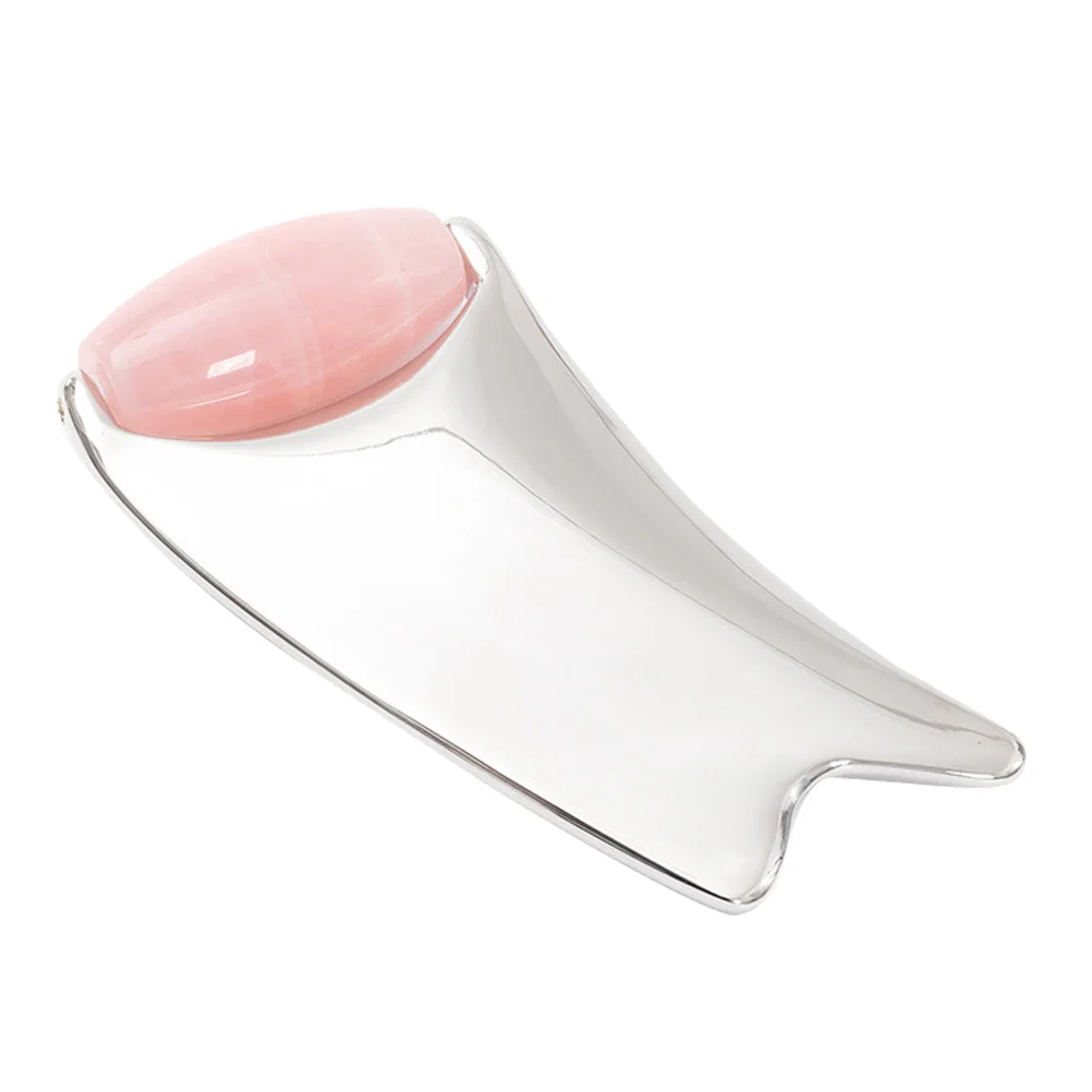 

Metal Facial Guasha Scraping Board Zinc Alloy Durable Face Massager Smooth Edge Home Travel Massage Tool Facial Guasha Tool