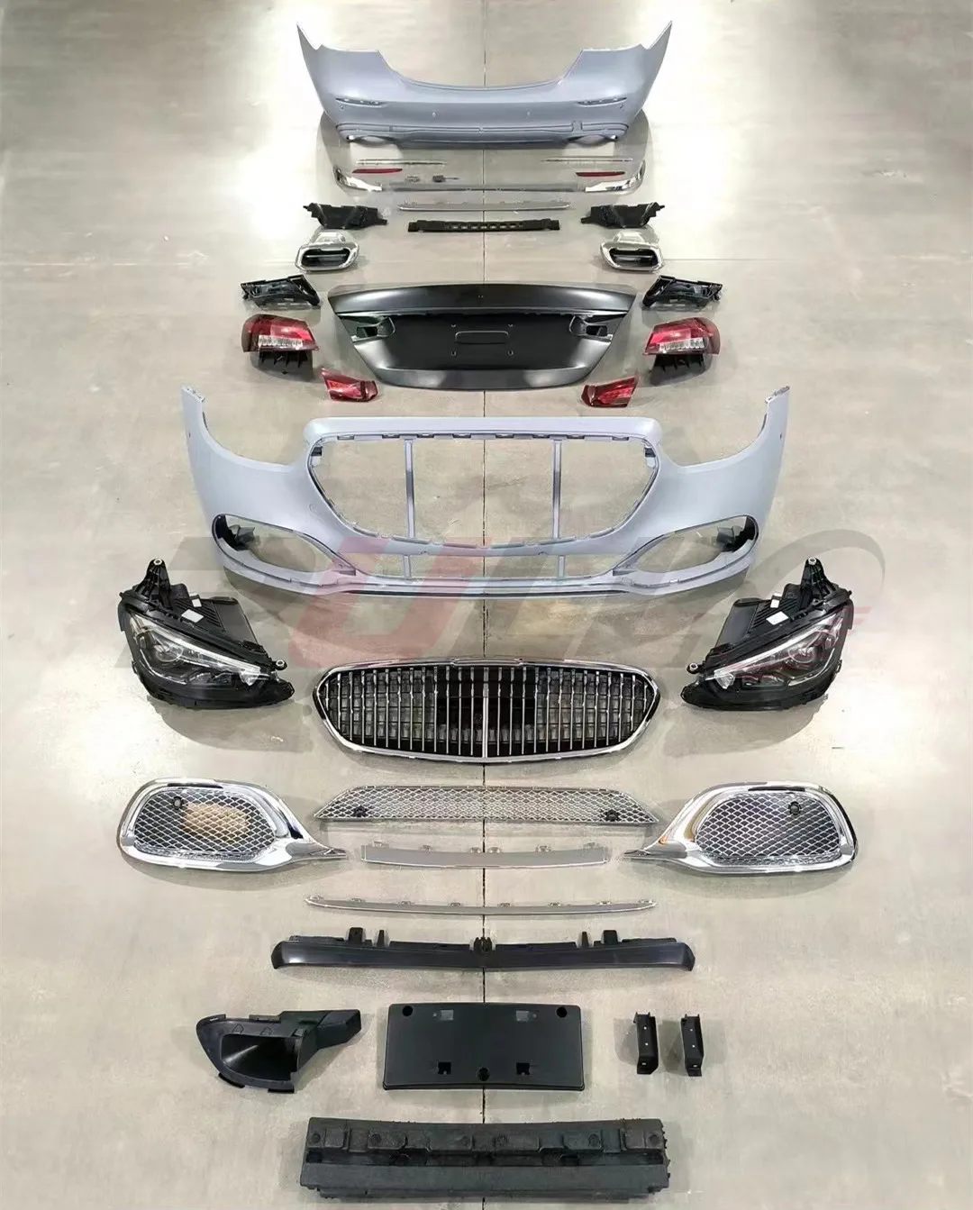 

New High Quality BodyKit for Benz E W213 2018-2020 to maybach Bodykit 2021+ Include Front and Rear Bumper