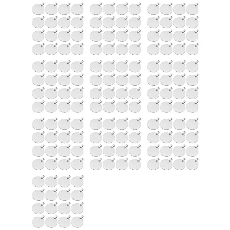 

【LAST CHANCE】160 шт. металлические заготовки для штамповки, 30 мм круглые заготовки для штамповки именными бирками, металлическая пластина с отверстием, бирки для собак, серебро