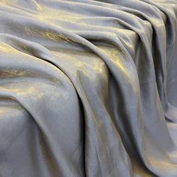 Gradient Shiny Fabric, Rayon Polyester Blended Cloth, Glossy Dress Clothing Material