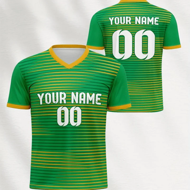 

Футбольный трикотаж с 3D принтом имени для маленьких мужчин и женщин, пуловер с короткими рукавами и v-образным вырезом, спортивный трикотаж, одинаковые комплекты для всей семьи