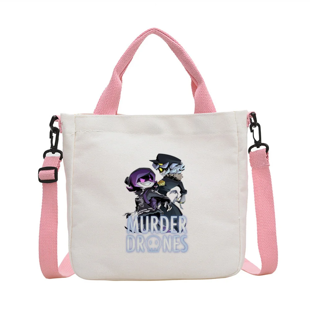 Murder Drones tote bag grocery shoulder  einkaufstasche bolsas de tela canvas  woman