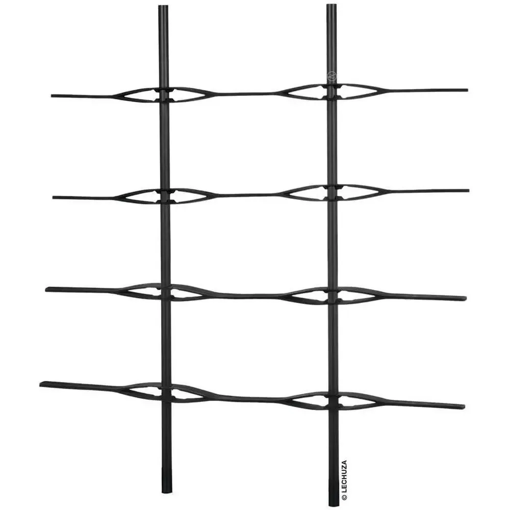 Trellis Style Trio Planters, 44.5 Wide x 66.9 Tall, Black