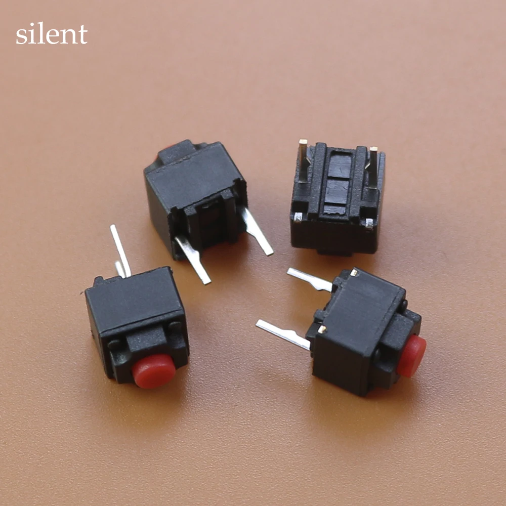 1PCS Silent switch Mute button 6*6*7.3mm square wireless mouse wired mouse button Suitable for three-leg micro switch - Image 5