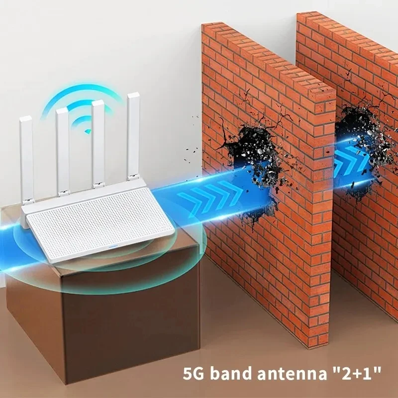 Xiaomi Router AX3000T Wi-Fi 6 Gigabit Port Mesh Networking 4-Channel Signal Amplifier Gaming Acceleration Large-Area Coverage