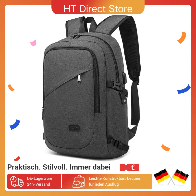 حقيبة ظهر لابتوب كونو مضادة للسرقة للسفر والأعمال التجارية وتصميم أمان للكمبيوتر المحمول حتى الآن