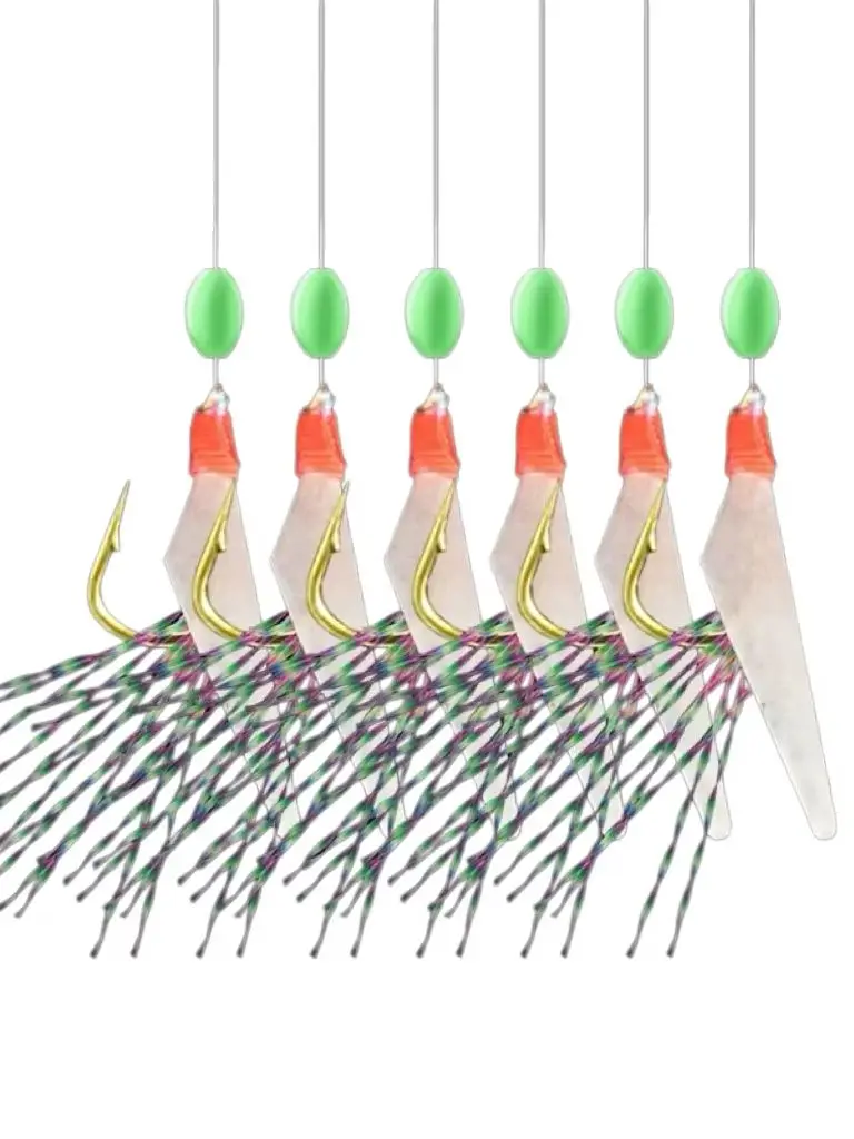 Kit de linha de pesca luminosa com anzol minnow para pesca_voghion.com