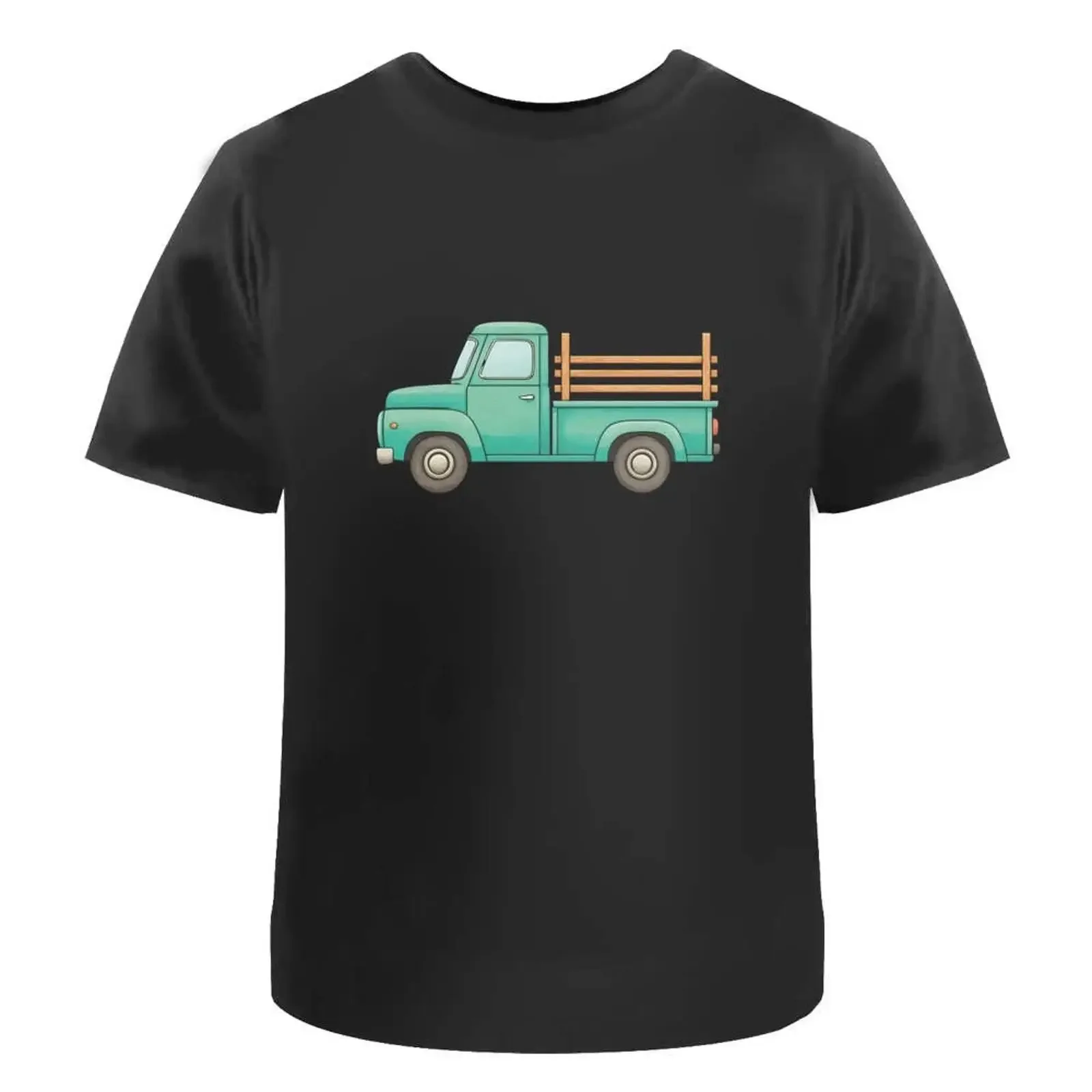 'Pickup Truck' T Shirt 100 Cotton S XXL TA058676 vintage Washed Slightly Top For Everyday Wear fashion Comfortable Unisex