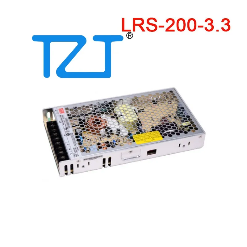

Импульсный блок питания TZT Mean Well, LRS-200-3.3 3,3 В, 40 А, 132 Вт/LRS-200-4.2 4,2 в, 40 А, 168 Вт, блок питания для ПК, импульсный источник питания