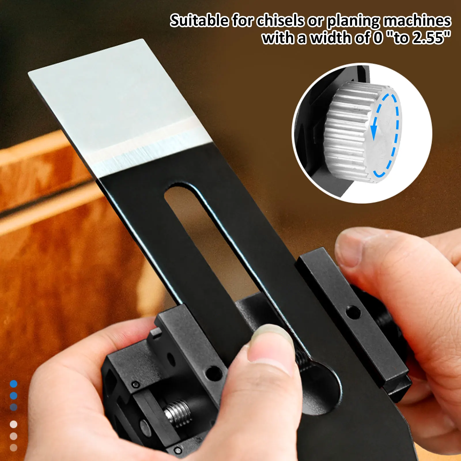 Imagem -03 - Honing Guide Jig Sharpening Tool Ângulo Fixo Lâmina Resistente ao Desgaste Régua para Lâminas Ajustável