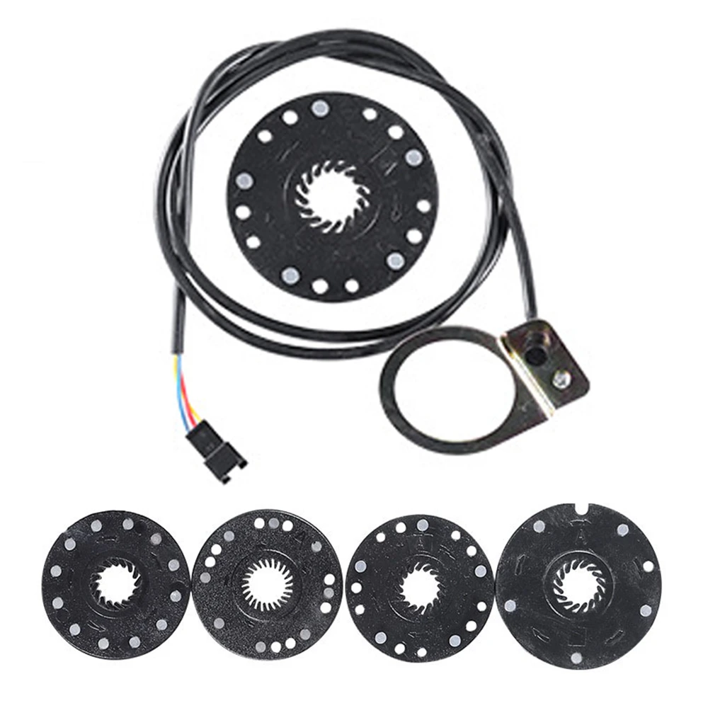 Steel Black Ebike Pedal Assist 5/8/12 Magnets Electric Bicycle PAS System Speed Sensor Bike Modified Parts Assistant Sensors