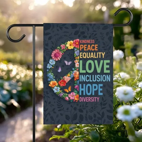 Peace Equality Love Garden Flag Kindness Inclusion Hope Diversity Colorful Yard HHZ UUV HHM WZZ yyi