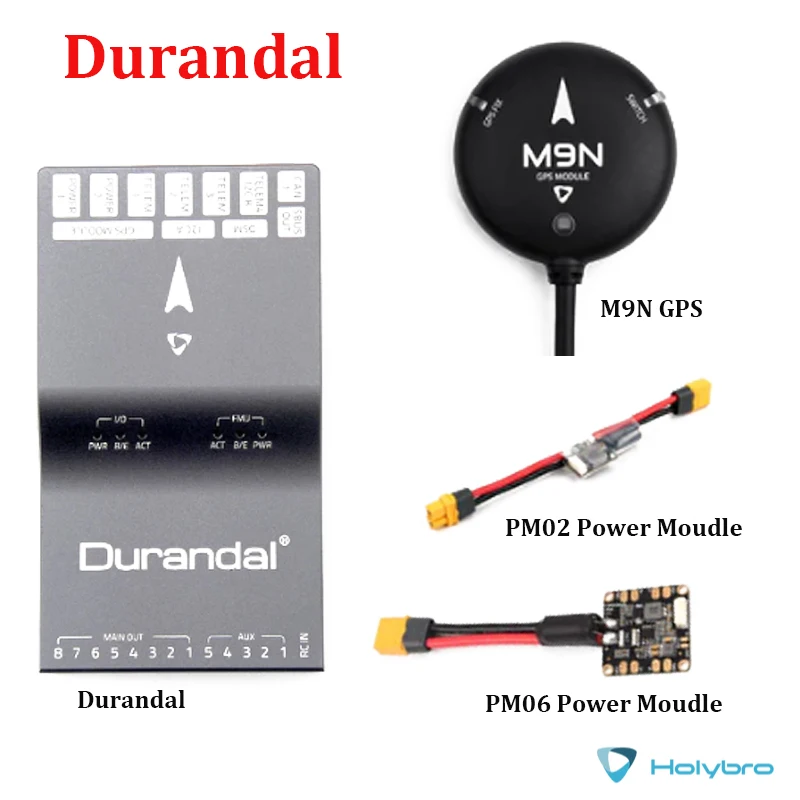 Holybro Durandal Flight Controller H7 FC Built-in Vibration with PM02 V3 12S / PM06 14S Power Module and M9N GPS For RC Drone