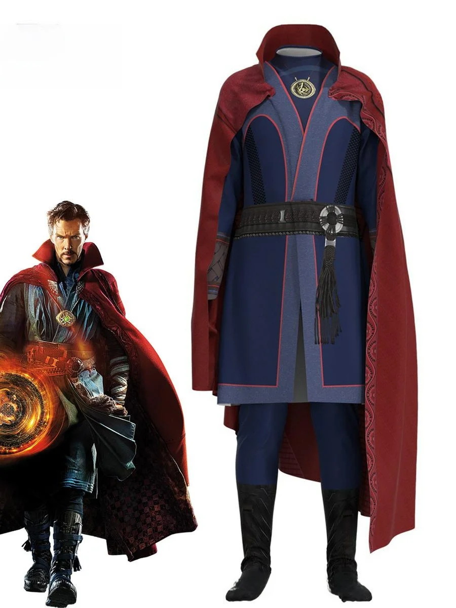 ชุดคอสเพลย์ด็อกเตอร์สเตรนจ์ ผ้าโพลีเอสเตอร์ ชุดประจำชาติสำหรับผู้หญิง ชุดแสดงบนเวที ดีไซน์เฉพาะตัว