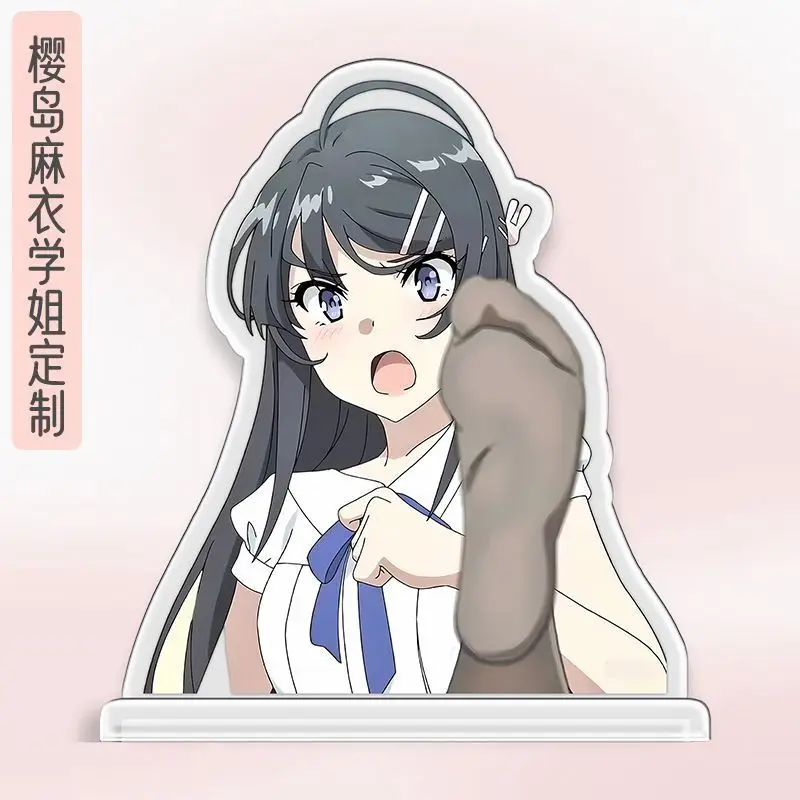

Anime Game Acrylic Stand The Pig-Headed Boy Who Won't Dream Of Bunny Girl Senpai Sakurajima Mai Anime Merchandise