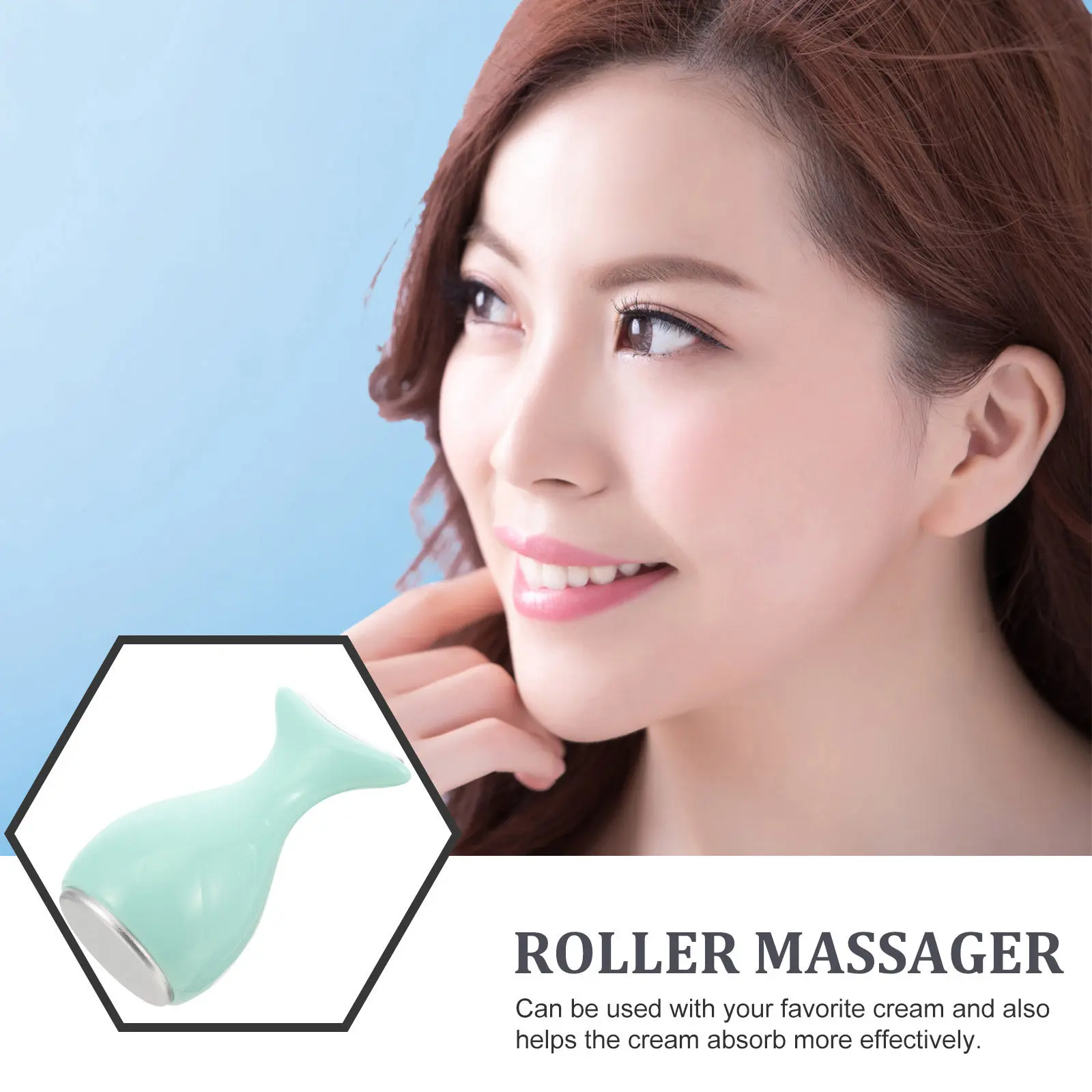 Face Ice Globe Roller for Women Smooth Skin Safe Facial Massage Tool Compact Travel Friendly Eye Fatigue Relief Ice Facial - view 5