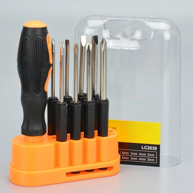 Knit Accessories Auto 8-in-1 Screwdriver Set Toolbox Household Combination Tool Set Screwdriver Set