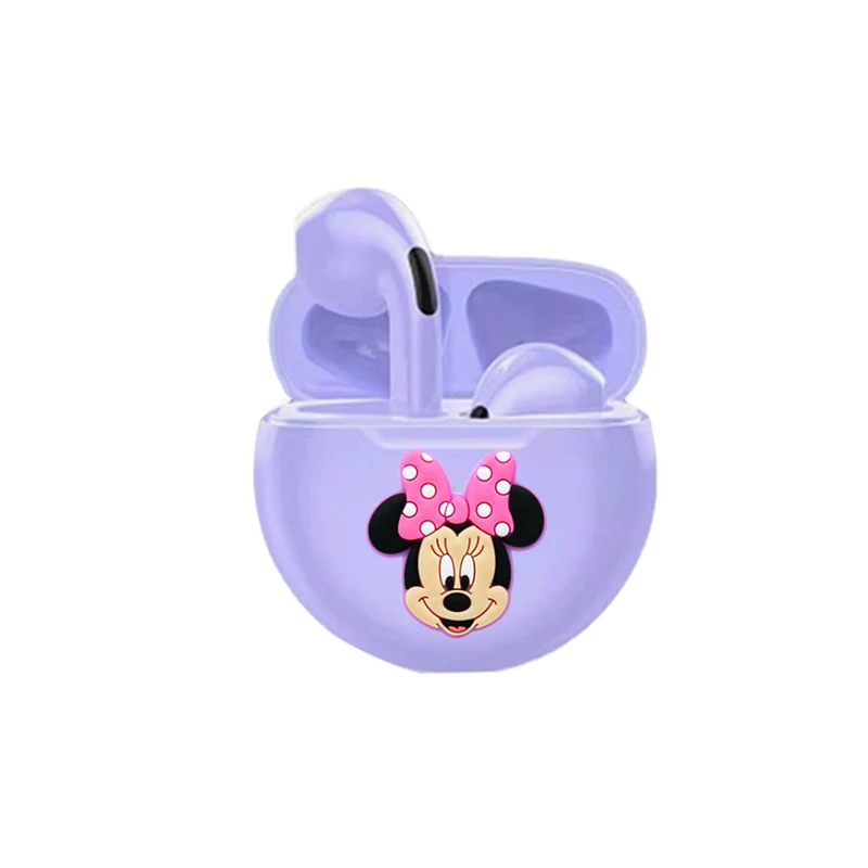 Disney Air Pro 6 słuchawki Bluetooth słuchawki z MicStereo Hifi dla iPhone Android bezprzewodowy zestaw słuchawkowy Bluetooth