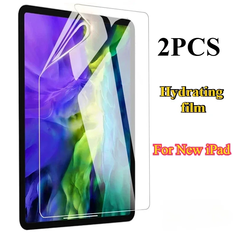 2PCS Soft Hydrogel Film for New IPad A16 11th 10th Gen Screen Protector for 2025 IPad Air M3 M2 6 5 4 Pro 11 M4 Protective Film