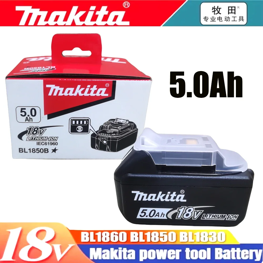 

Original Makita 18V 5/6/Ah rechargeable battery, long battery life, fast charging, charger, Makita Tool BL1830- 18650 battery