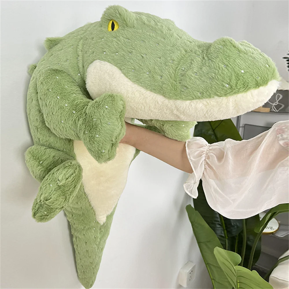 50CM Zachte Krokodil Knuffel Pluizige Knuffel Kussen Pop Jungle Groene Giant Alligator Sofa Kussen Verjaardag pluche Gift
