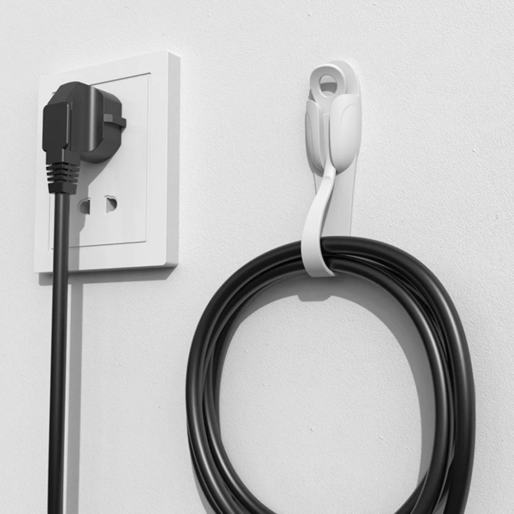 6 قطعة منظم الكابلات لاصق إدارة الحبل اللفافات لخلاط مجفف الشعر مقلاة الهواء إبريق قهوة جهاز طهي الأرز شحن USB