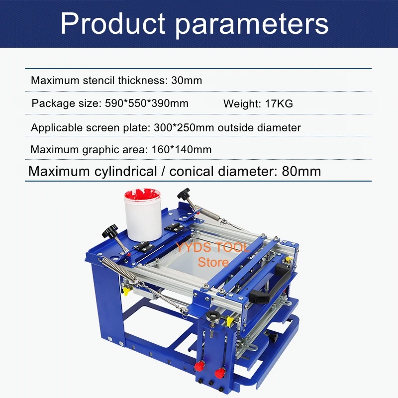 

Curved screen printing machine manual round bottle curved screen printing table screen printing bottles cups cylindrical cone