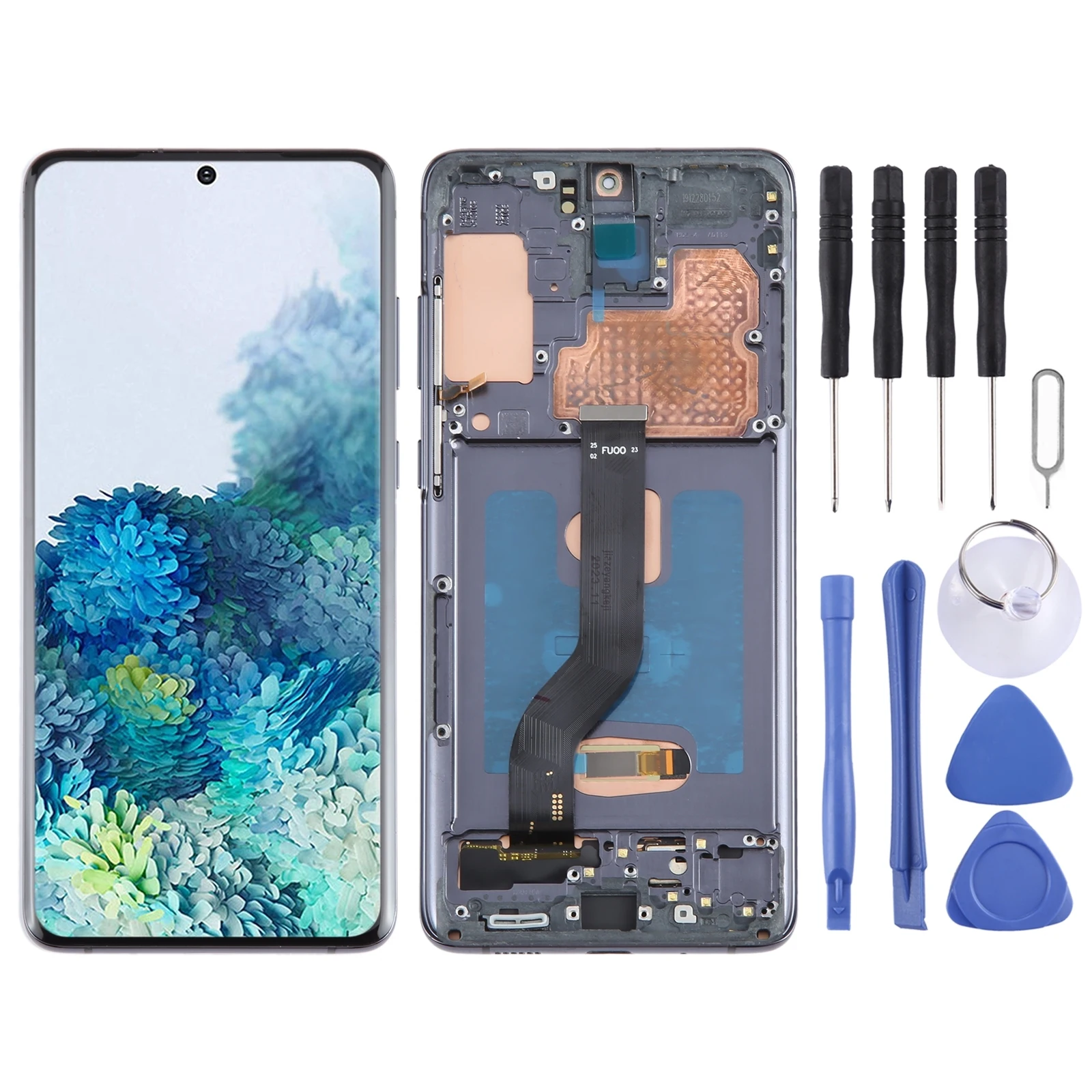 For Samsung Galaxy S20+ 4G/5G SM-G985/986 OLED LCD Screen Digitizer Full Assembly with Frame