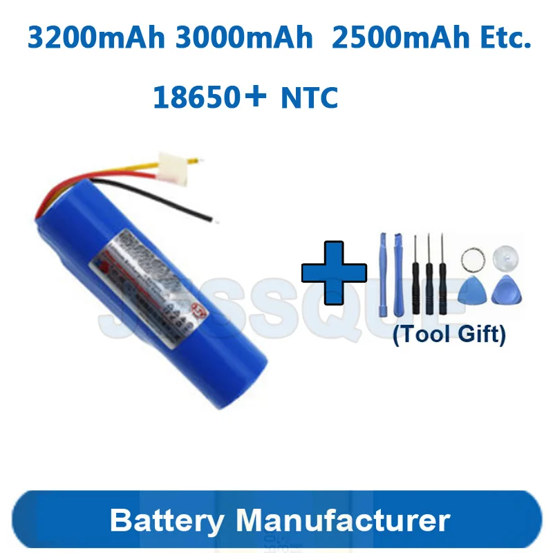 Tools Gift+ Rechargeable 3200mAh Etc. 18650 Li-ion Lipo NTC 3 Wires Cylinder Battery For Audio Shaver Hair Clipper Batterie AKKU