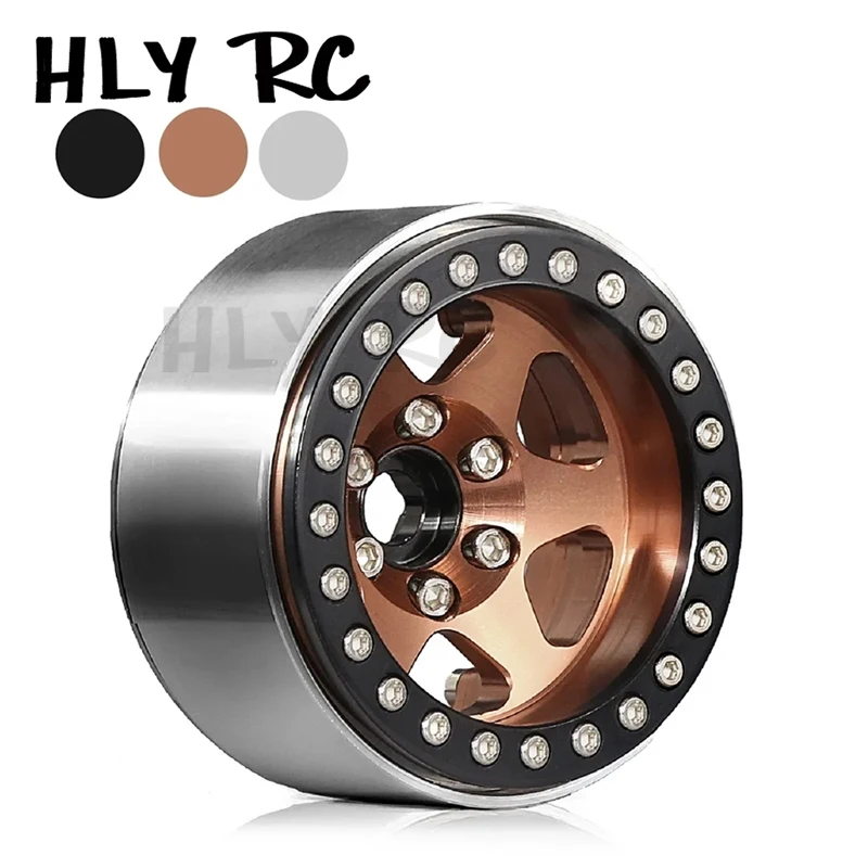 

Metal Deep Dish 1.9" Beadlock Wheel Rim Negative Offset 11mm for 1/10 RC Crawler Car Axial SCX10 Pro Capra Traxxas TRX4 D90