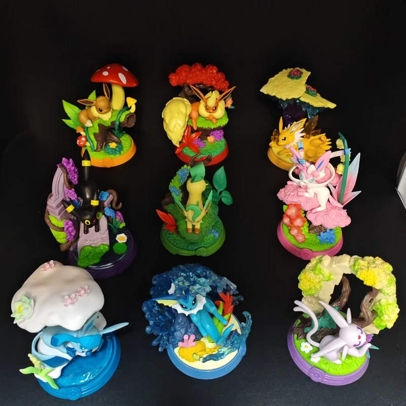pokemon-9pcs-eevee-series-pvc-collection-figure-model-doll-statue-desktop-decor-ornament-for-anime-collection-game-fan-gift-toys