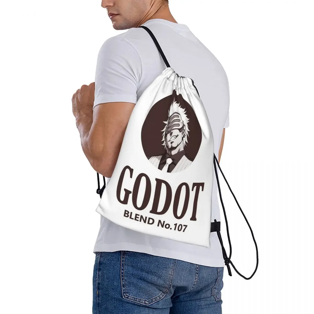 Godot - Blend Nr. 107 Rugzakken Mode Draagbare Trekkoord Tassen Met Trekkoord Bundel Zakschoenen Tas Boekentas Voor Man Vrouw School