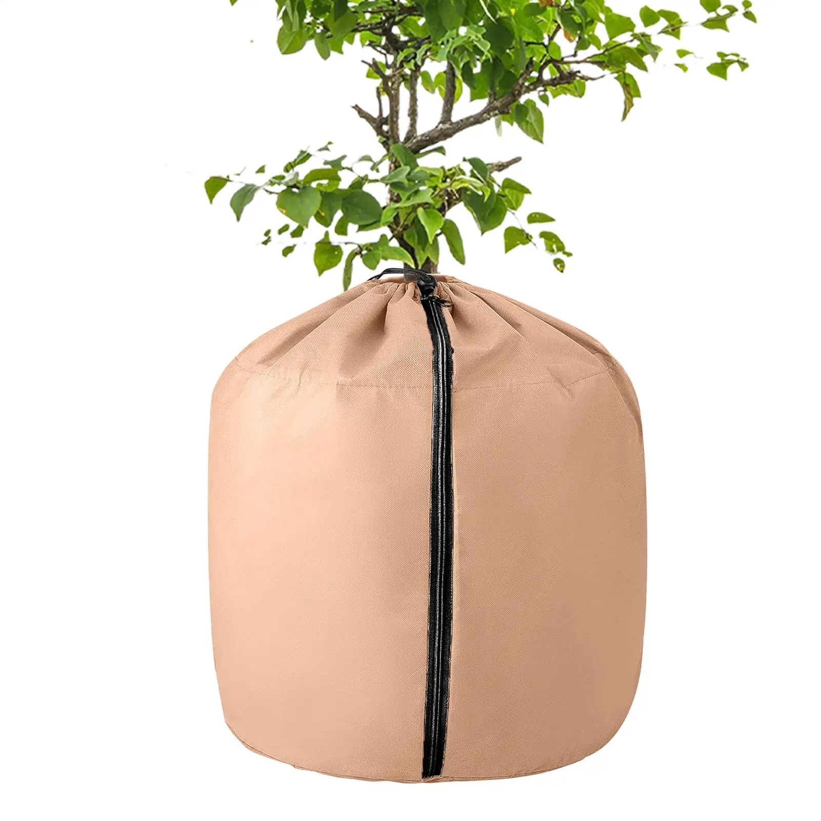 Plant Cover Freeze Protection Plant Winter Cover Protection Drawstring Zipper Heavy-Duty Shade For Outdoor Yard Flower Pot