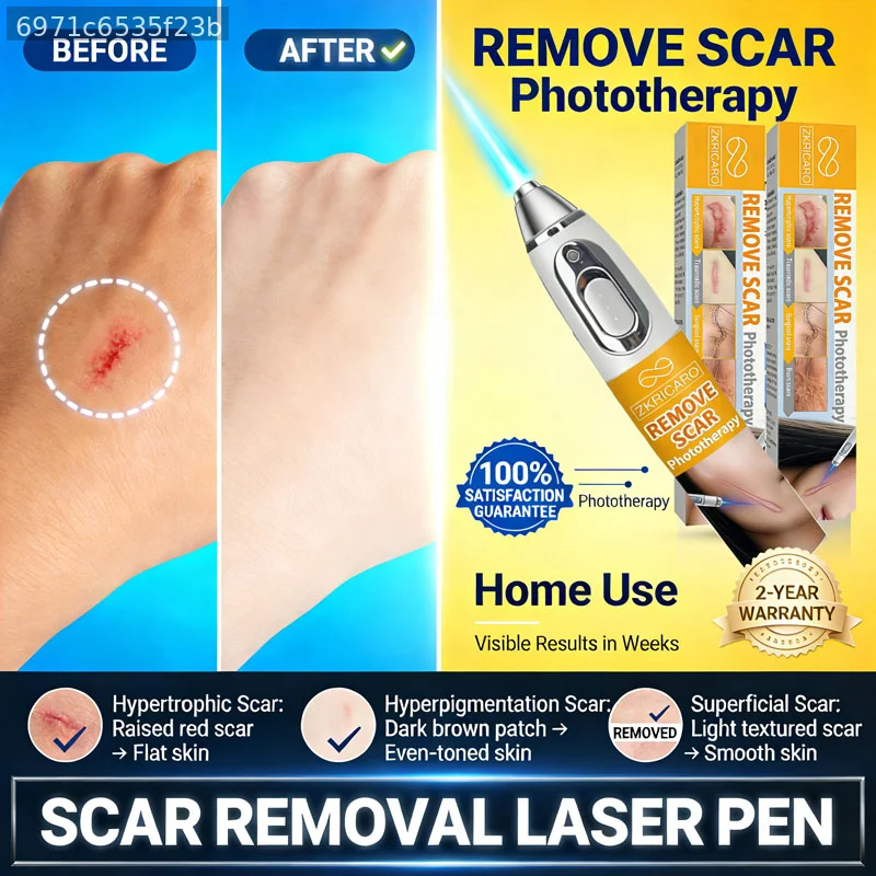 At-Home Skin Beauty Care Pen, Optimize The Outer Look of Scar Skin, Soften Coarse & Uneven Skin Surface, Lightweight Handheld Beauty Device for Adult Personal Use
