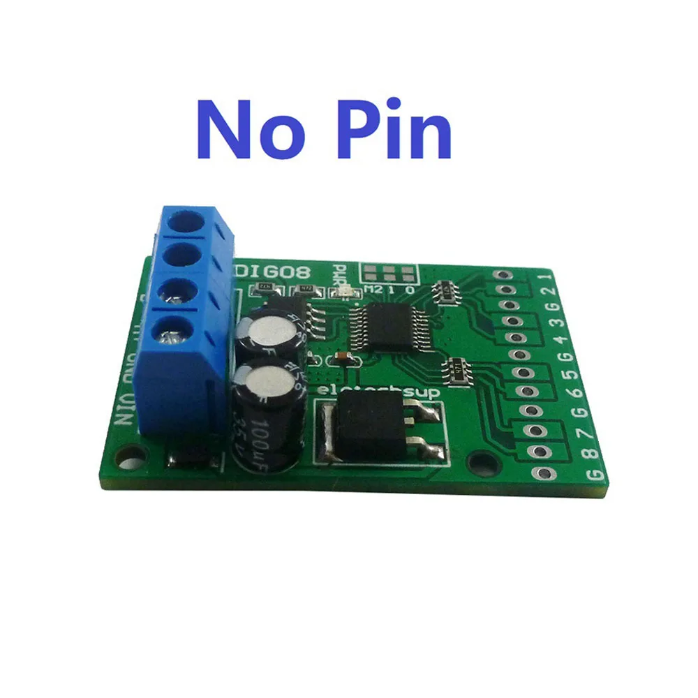 

DC 12V 8 Channel Input/Output Digital Switch TTL High and Low Level CMOS RS485 IO Control Module Modbus Rtu Board for PLC Relay