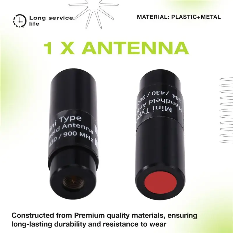 ABVO-Three-Band Mini Antenna SCH-32 145/435/900Mhz 4.5Cm HAM Thumb Short Antenna For Handheld Walkie-Talkie SMA Male