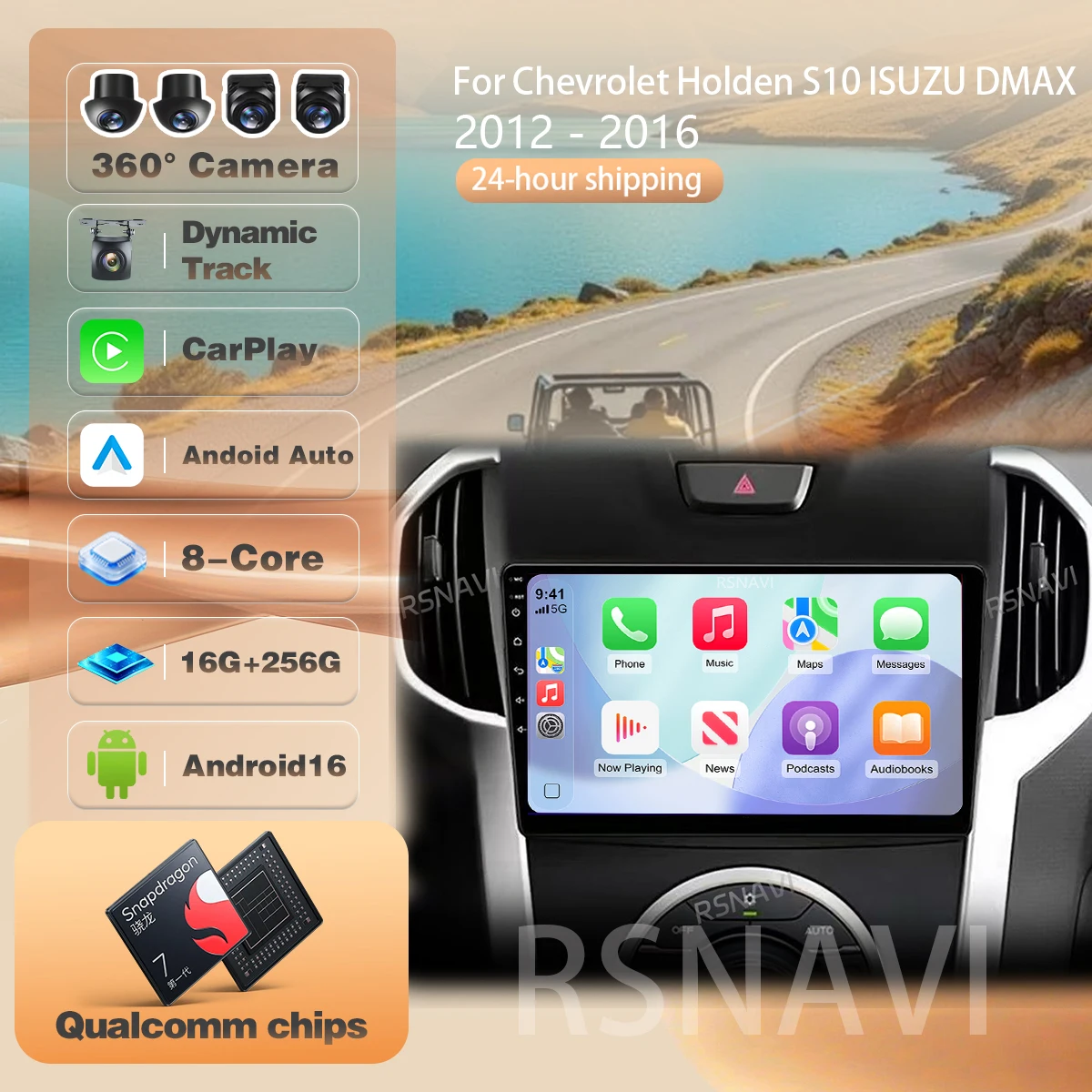 For Chevrolet TrailBlazer 2012 - 2016 S-10 S10 Colorado For Isuzu D-Max DMAX Stereo 360 Camera multimedia Navigation Android 16