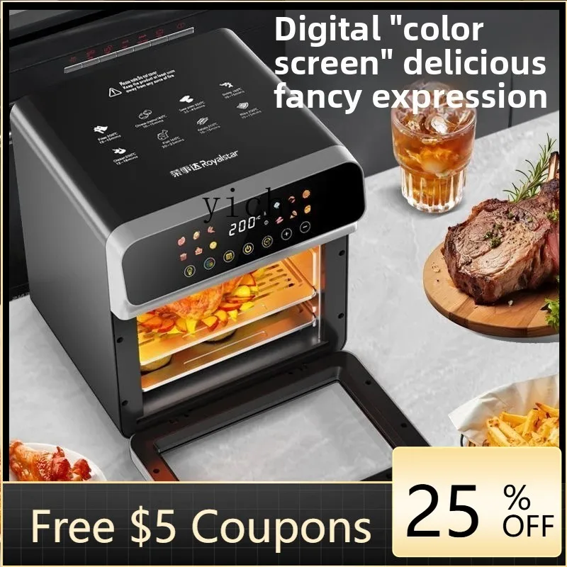 ZK air fryer 24 liters large capacity household visual intelligent touch all-in-one machine
