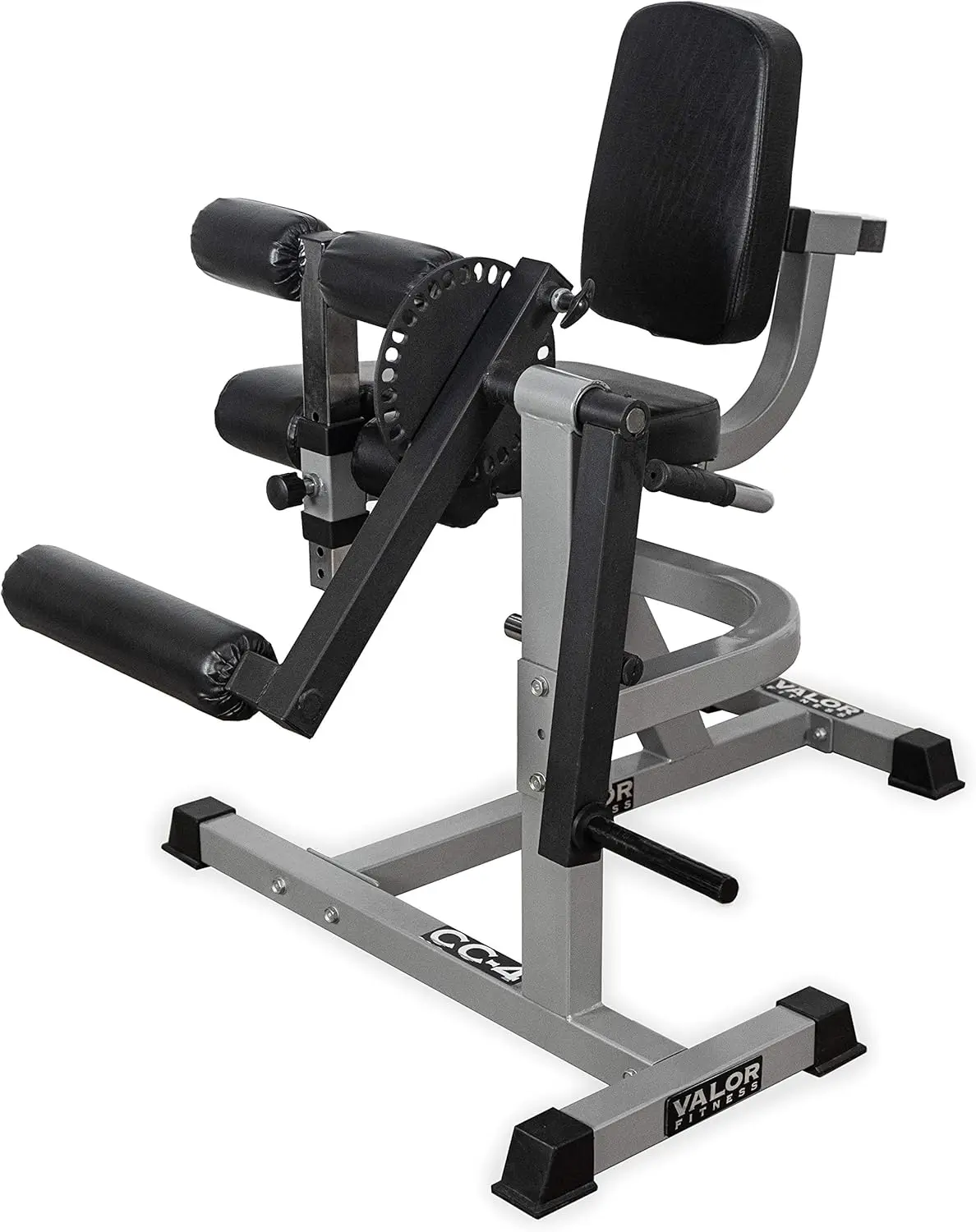 

Valor Fitness CC-4 Adjustable Leg Curl Extension Machine 8 Positions- Plate Loaded Max Weight 150 lbs - Home Gym Hamstrin