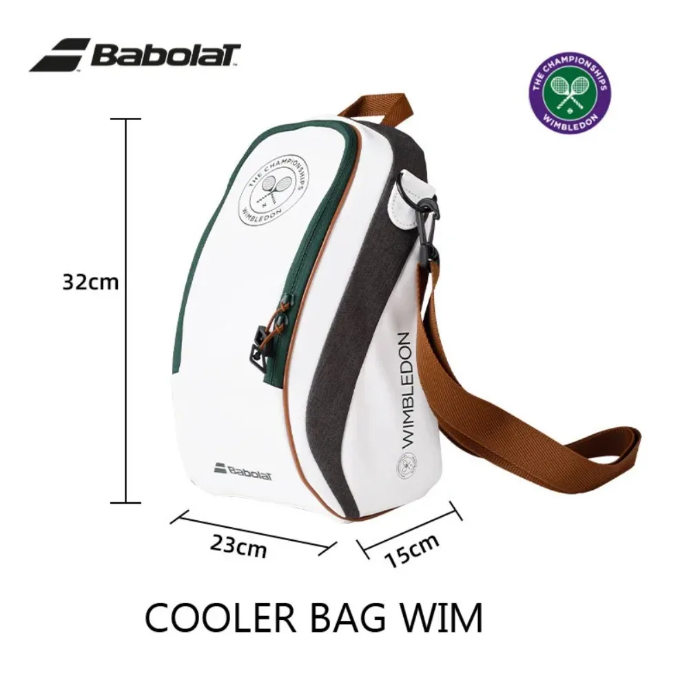 Babolat original 2022 wimbledon joint mini saco de tênis adulto quadra esportes saco refrigerador wim moda babolat branco saco de armazenamento de tênis