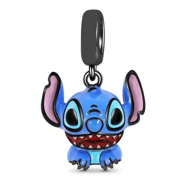 925 Silber 2026 Disney Stitch The Nightmare Before Christmas Anhänger Charms passend für Halskette und Armband DIY Geburtstagsgeschenke für Frauen