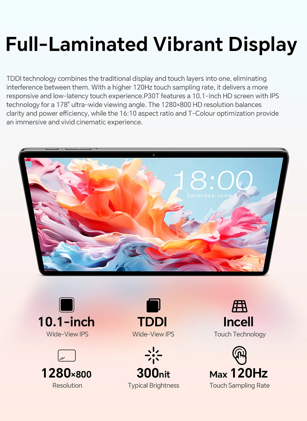 Teclast P30T 10,1" Tablet Android 16 Gemini AI 16GB RAM (3GB+13GB Erweiterbar) 128GB ROM Unisoc T7250 Octa-Core Gesichtsentsperrung Typ-C 3,5mm Kopfhörerbuchse – Detail 4
