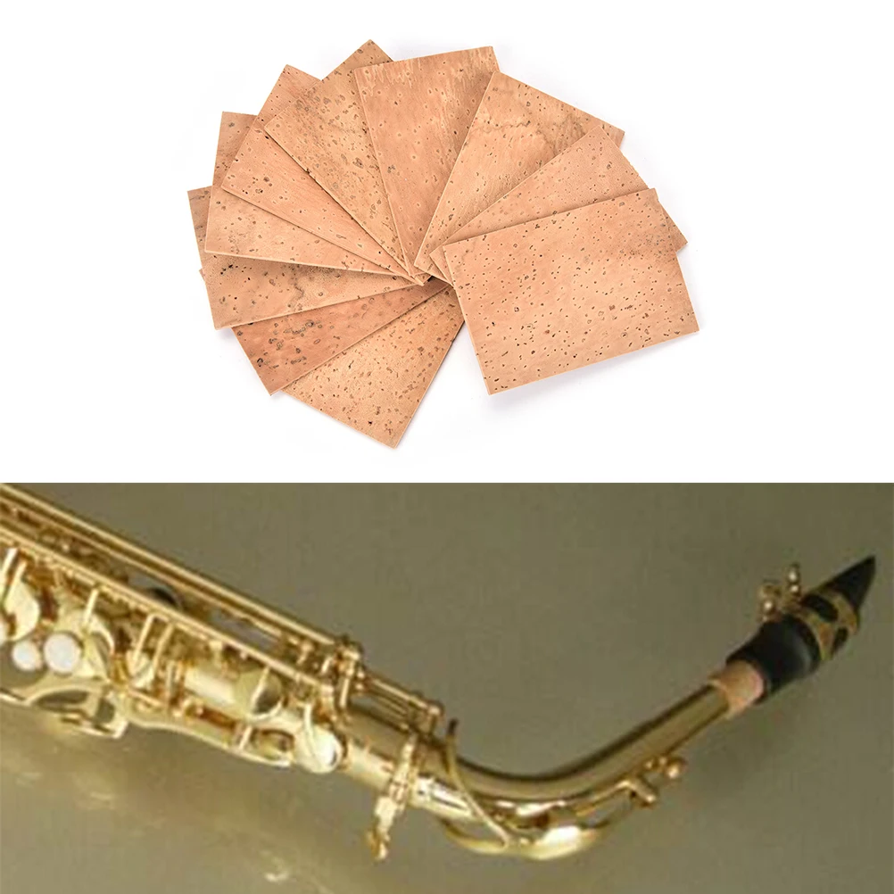 

10Pcs Saxophone Corks Soprano/Tenor/Alto Neck Cork Saxophone Parts Accessories