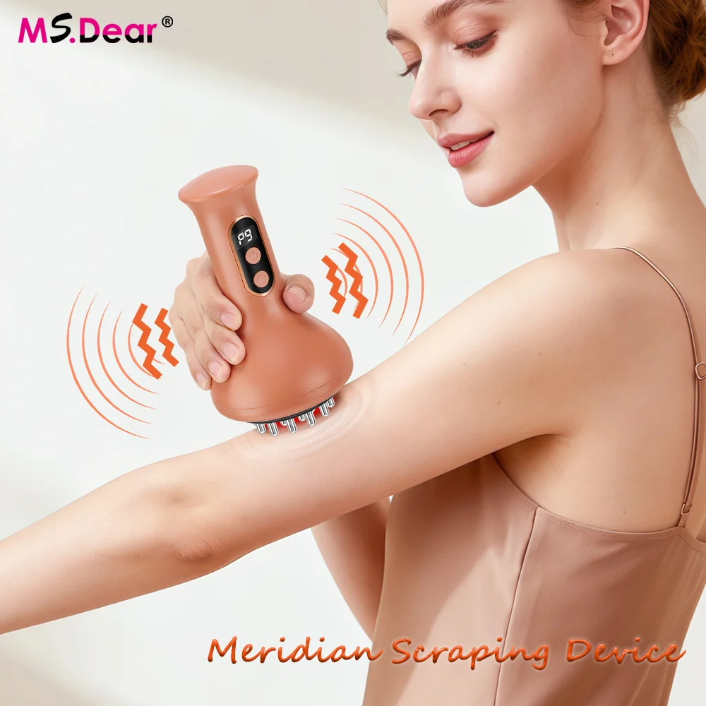 

Электрический массажер для тела с микротоками, вибрацией, горячим компрессом, функцией скребкового массажа, лимфодренажный аппарат, сжигатель жира